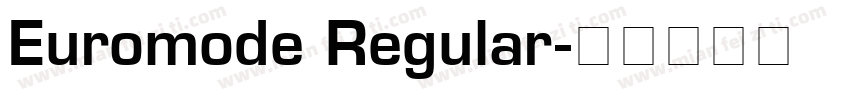 Euromode Regular字体转换